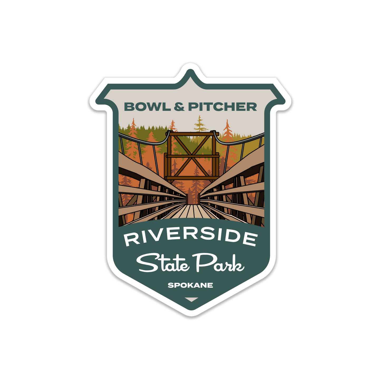 Swinging Bridge Sticker