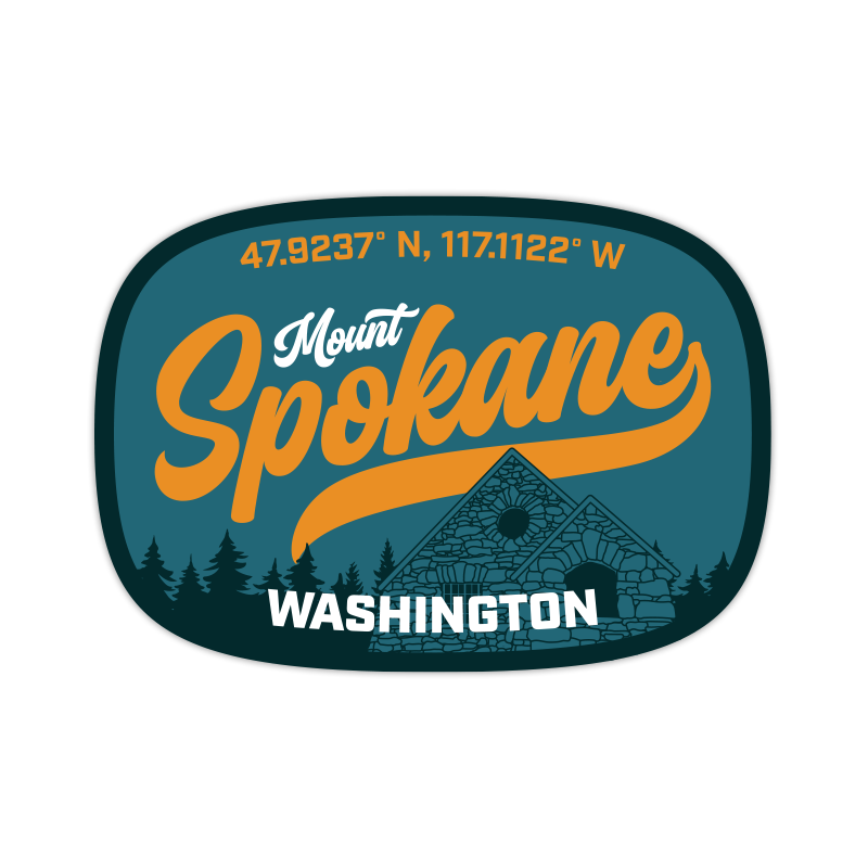 Mount Spokane Sticker Decal Vista House