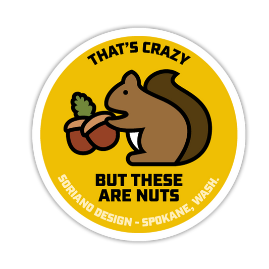These Are Nuts Stickers