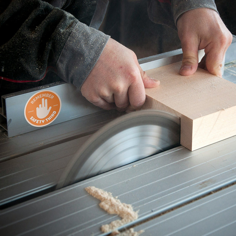 Unsafe Table Saw Safety Third Decal Sticker