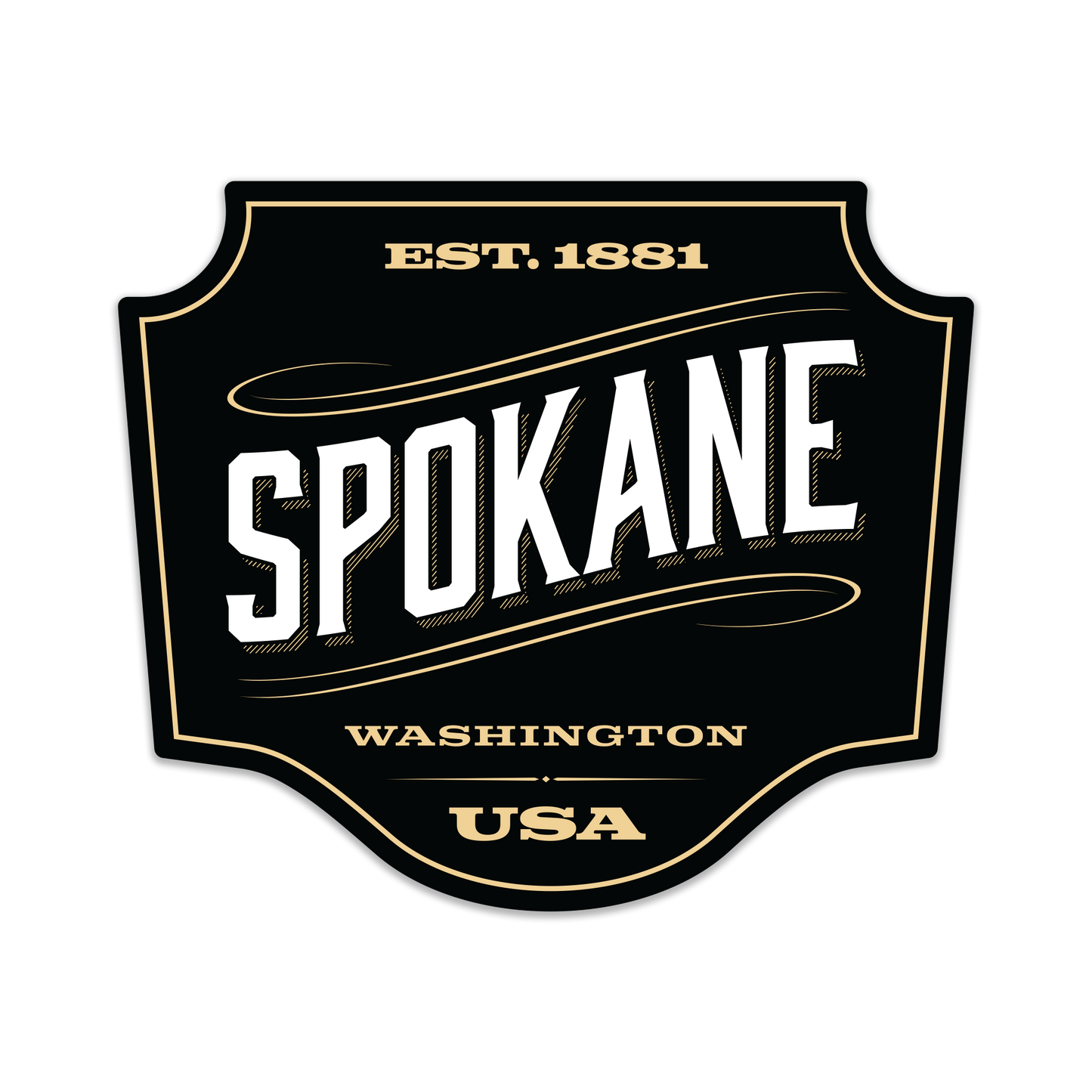 Spokane Established 1881 Heritage Sticker