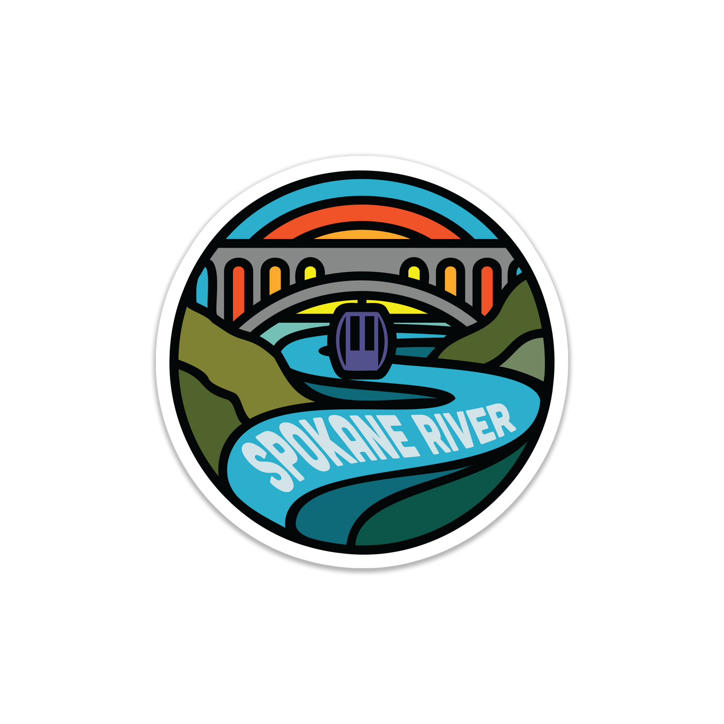 Spokane River Sticker