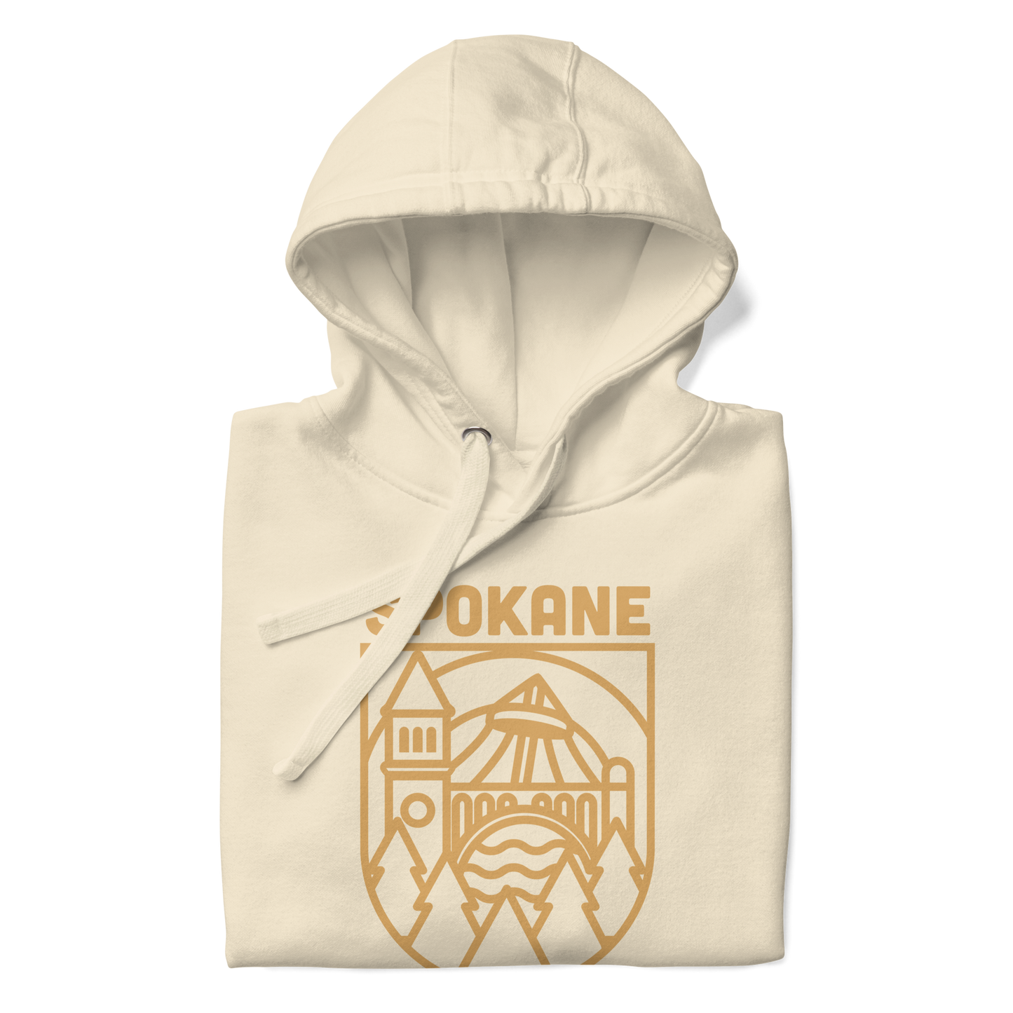 Spokane Premium Fitted Pullover Hoodie - Bone