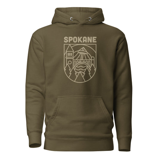 Spokane Premium Fitted Pullover Hoodie - Clay