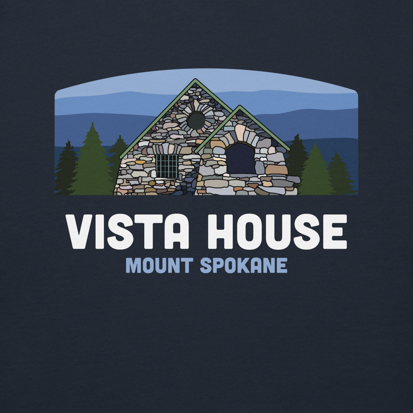 Vista House Premium Fitted Pullover Hoodie - Dusk
