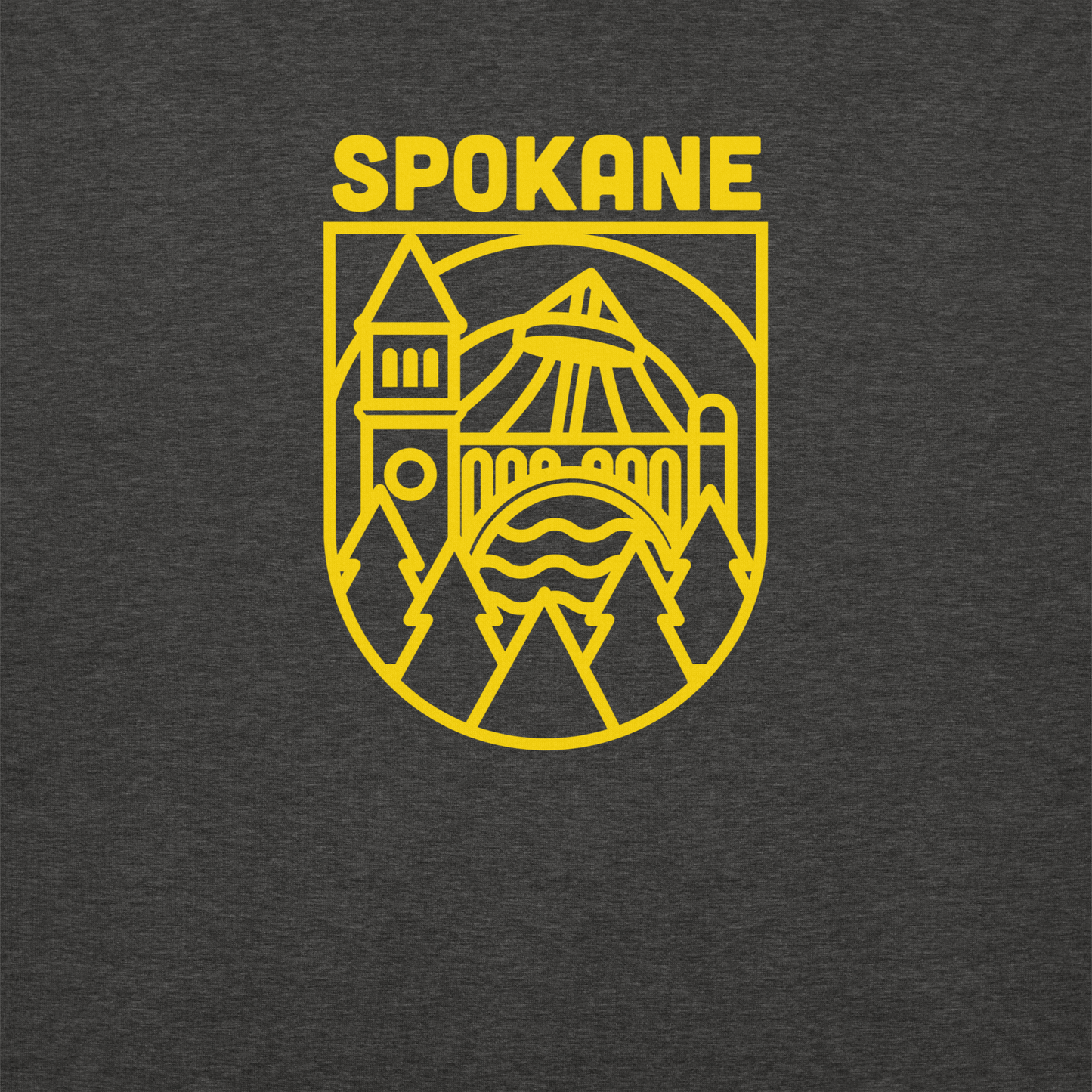 Spokane Premium Crewneck Sweatshirt - Charcoal