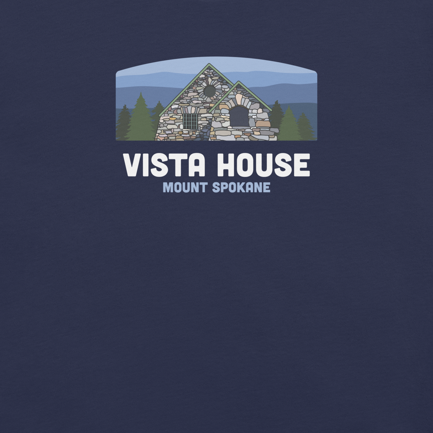 Vista House Mount Spokane Tee - Dusk