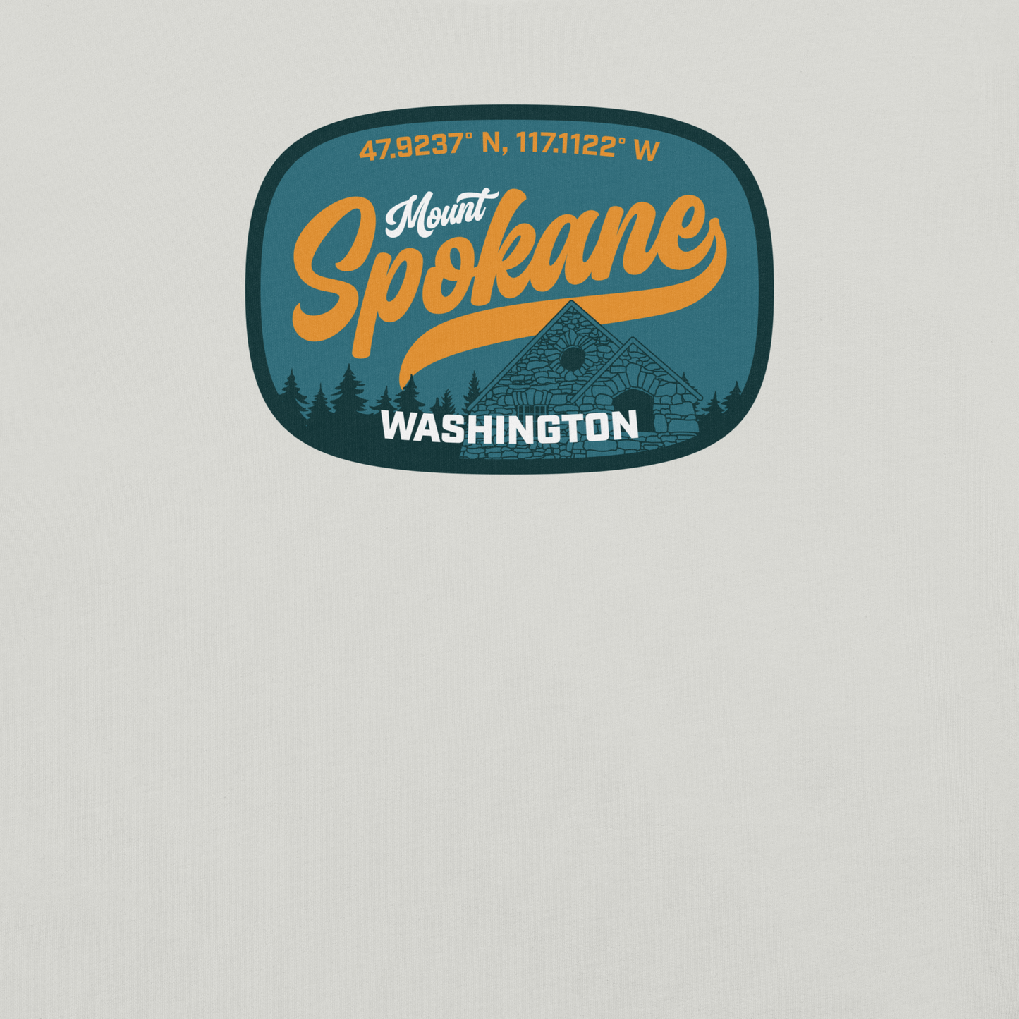 Mount Spokane Coordinates Tee