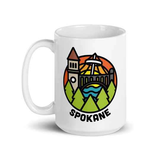 Spokane Mug Pavillion Clock Tower Riverfront Art