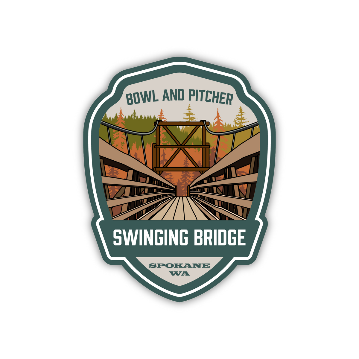 Swinging Bridge Sticker