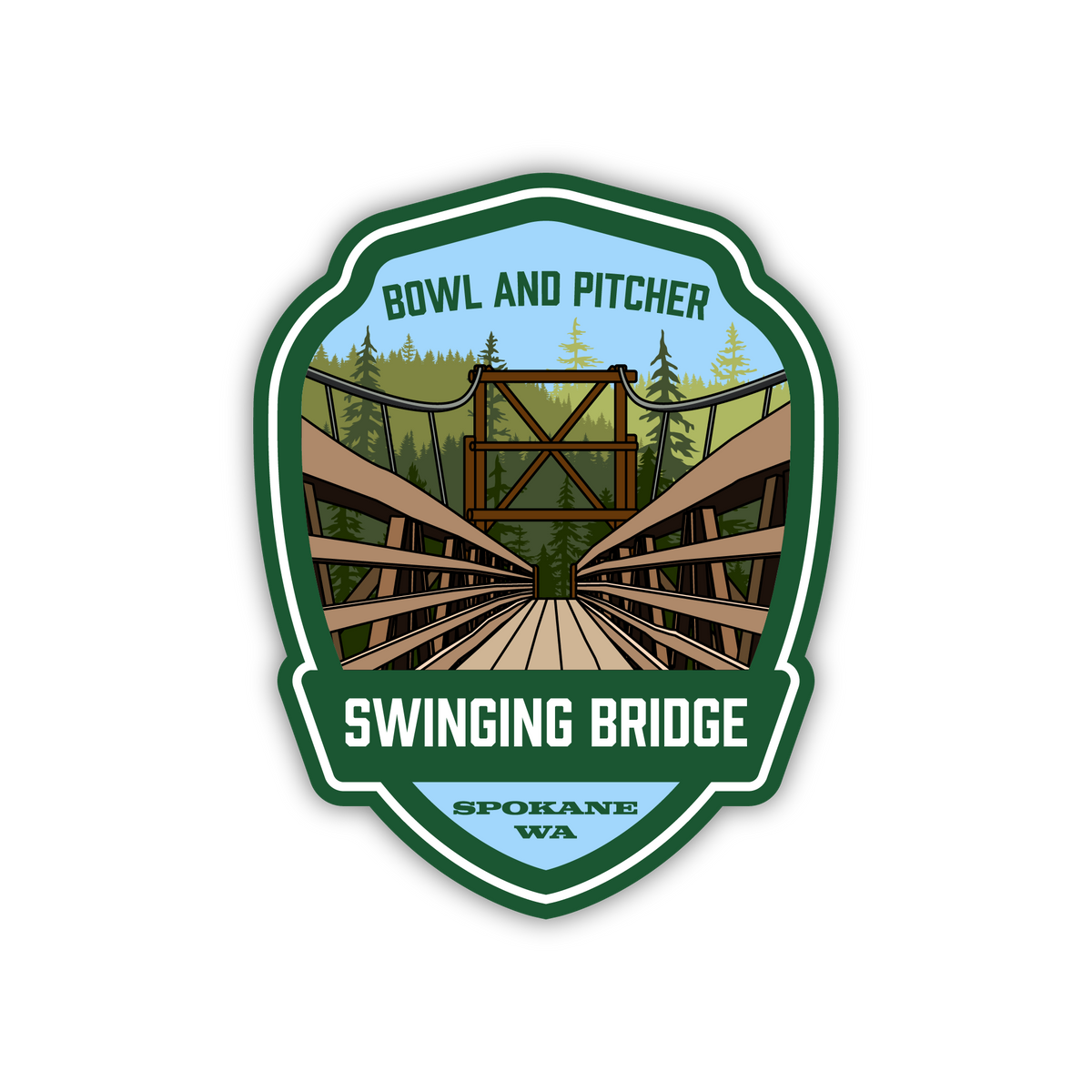 Swinging Bridge Sticker