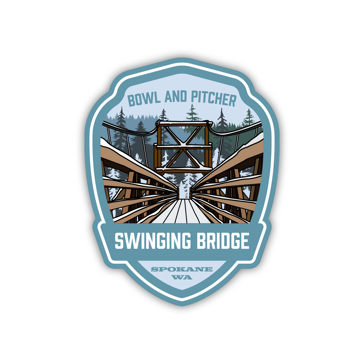 Swinging Bridge Sticker