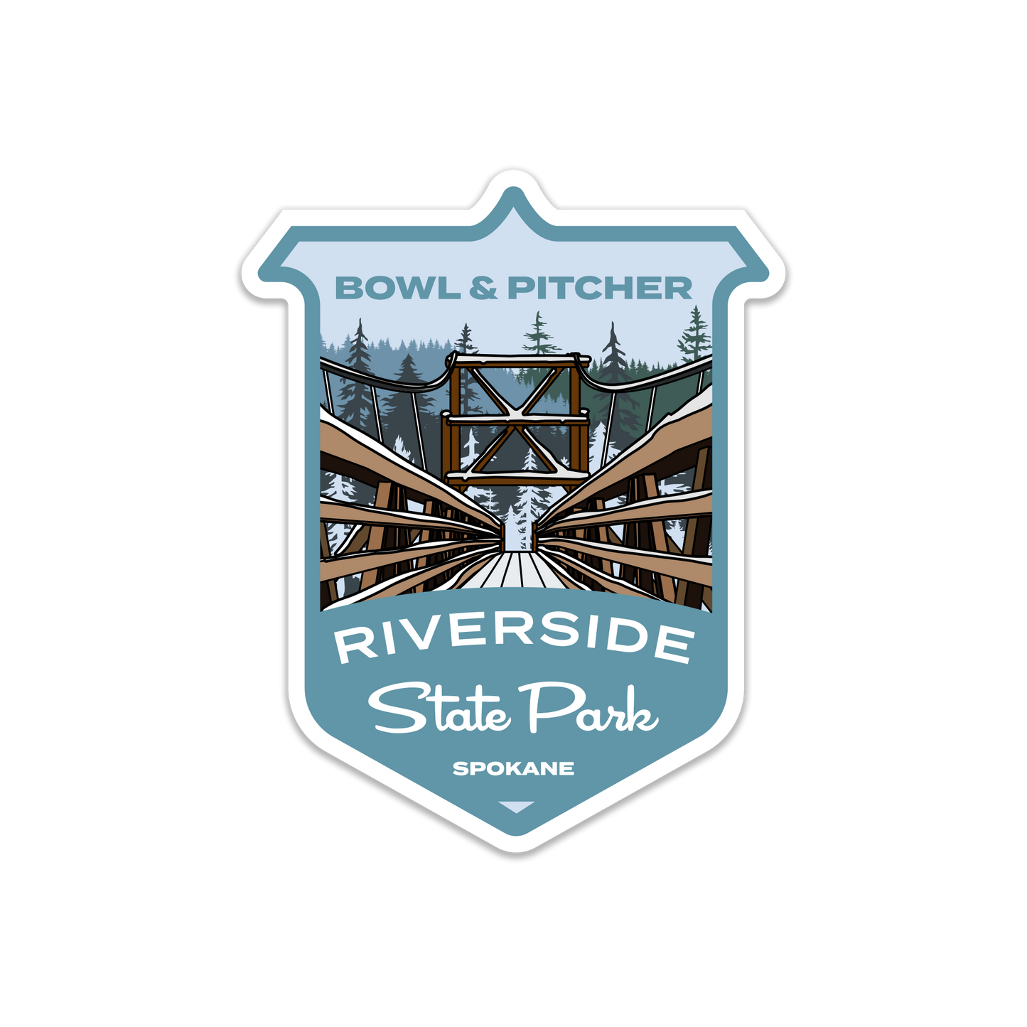 Swinging Bridge Sticker