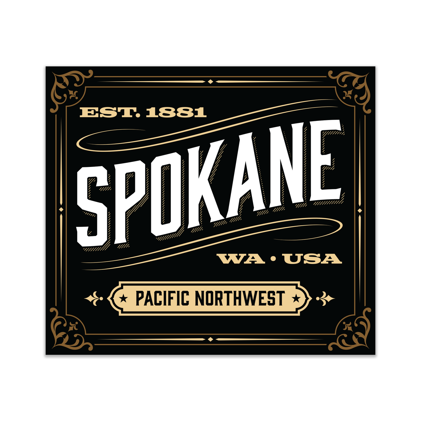 Spokane Established 1881 Sticker