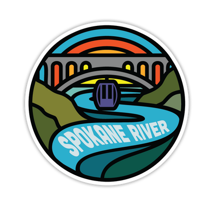 Spokane River Circle Decal