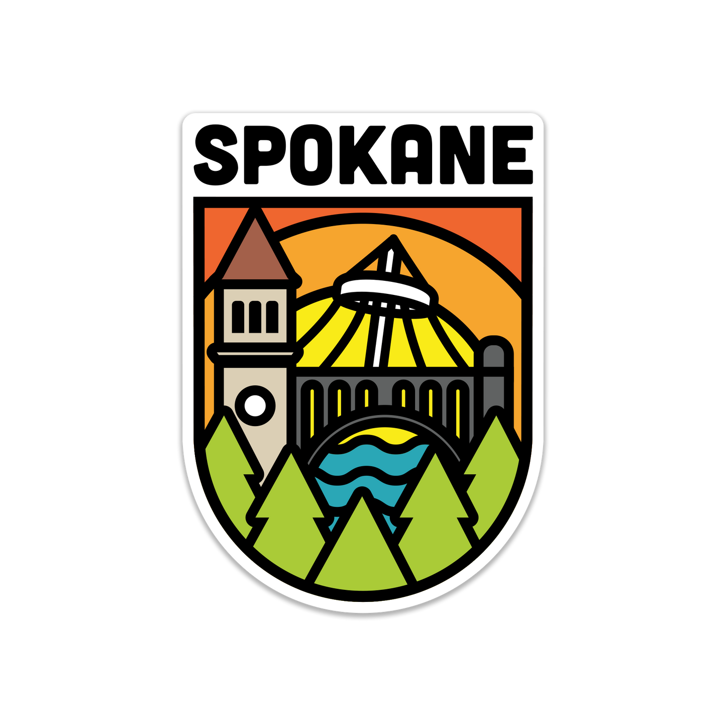 Spokane Sunrise Sticker