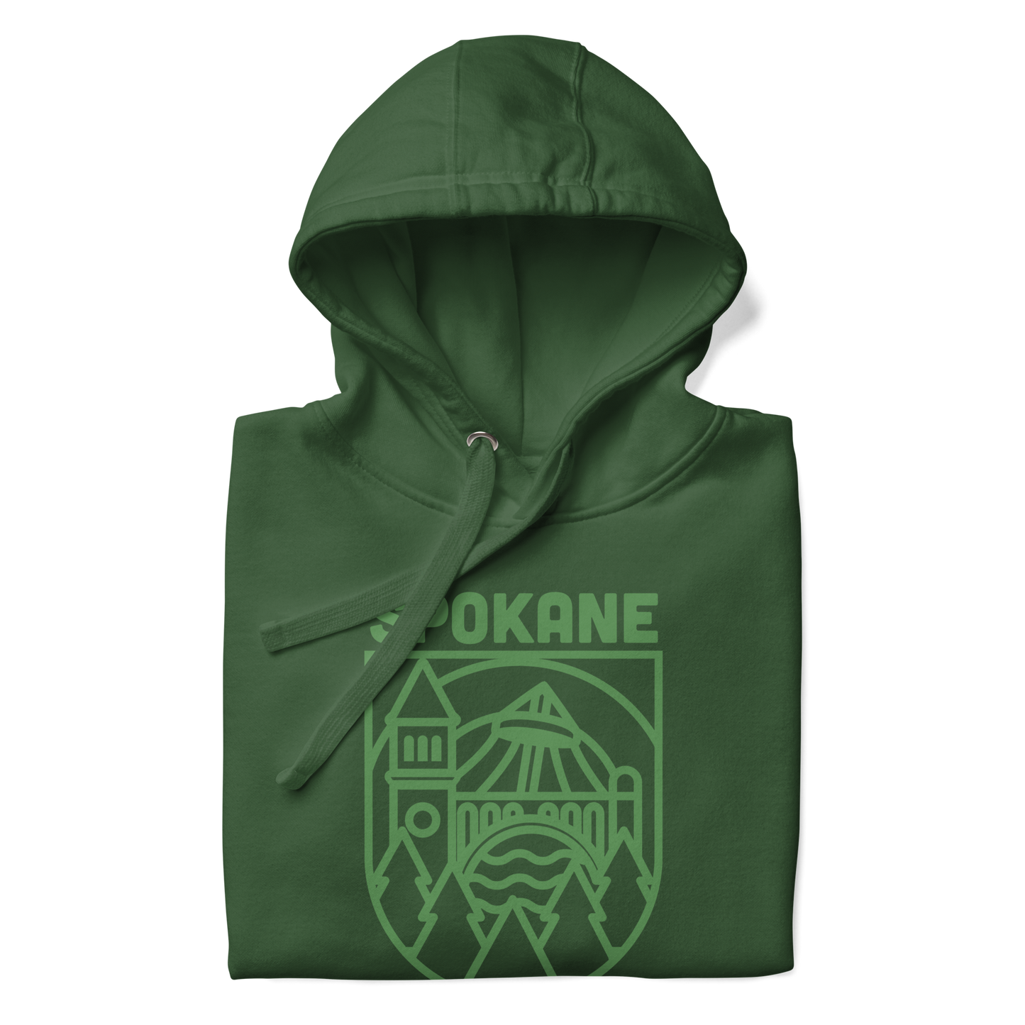 Spokane Premium Fitted Pullover Hoodie - Forrest