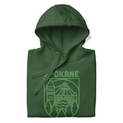 Spokane Premium Fitted Pullover Hoodie - Forrest