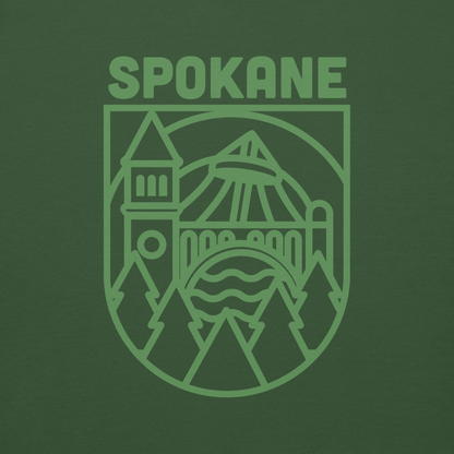 Spokane Premium Fitted Pullover Hoodie - Forrest